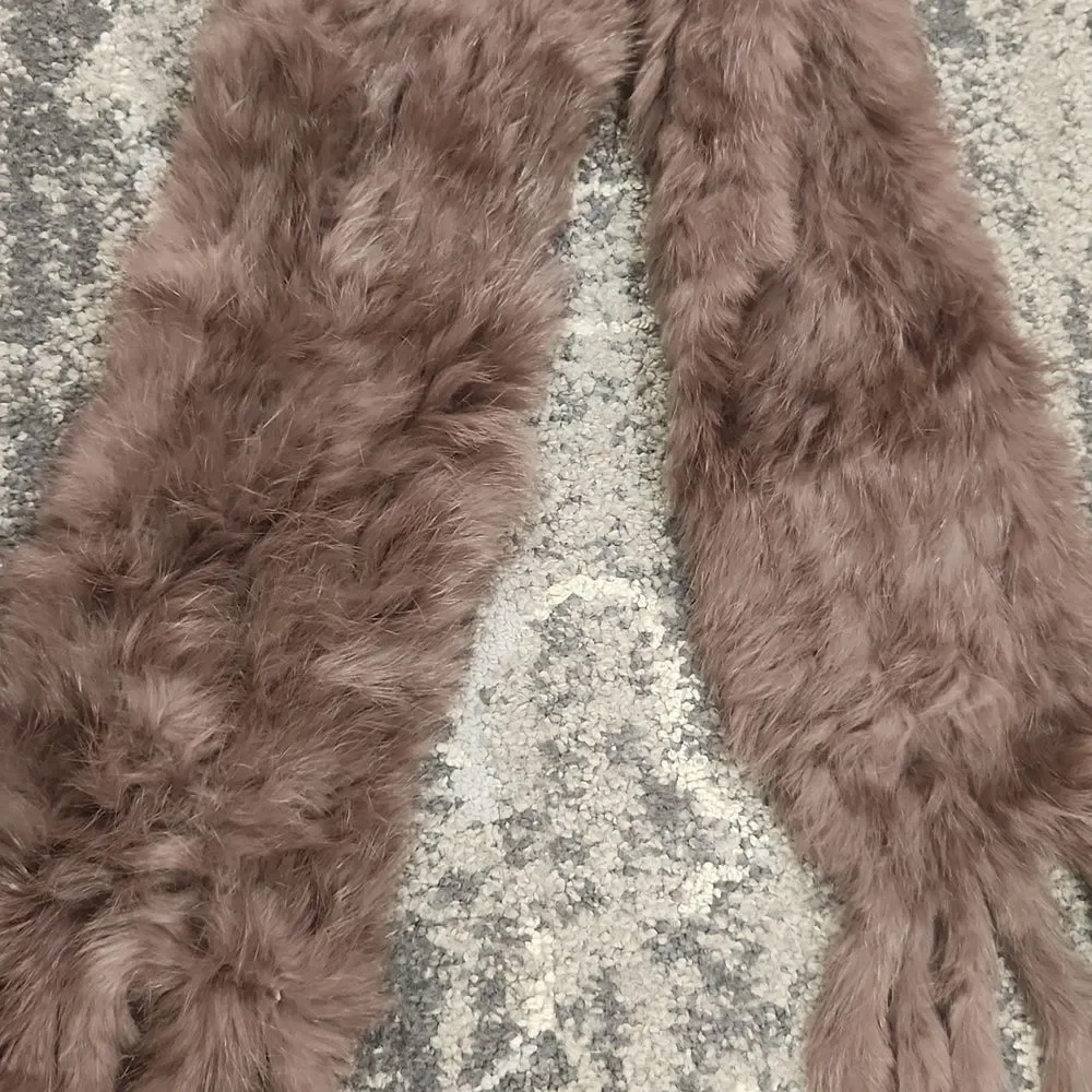 Platania Rabbit Fur Scarf